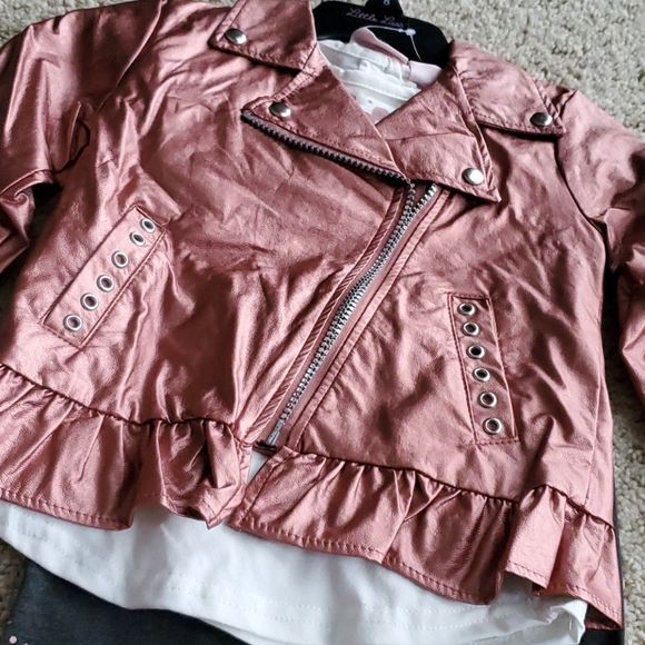 NWT 3 piece set pink/gray/white - Picture 3 of 4